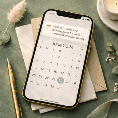Your calendar does the remembering.