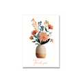 Wildflowers Thank You Card in Watercolor