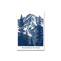 Mountain Scene Congratulations Card in Linocut