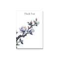 Thank You greeting card - Chinoiserie Magnolia in Botanical, blank inside