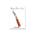 Pocket Knife Father's Day Card in Gouache
