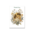 Thank You greeting card - Botanical Honeycomb in Botanical, blank inside