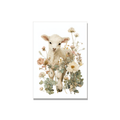 Baby greeting card - Botanical Lamb in Botanical, blank inside