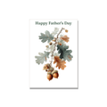 Father's Day greeting card - Botanical Oak Branch in Botanical, blank inside