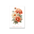 Mother's Day greeting card - Botanical Peony Spray in Botanical, blank inside