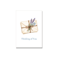 Thinking of You greeting card - Bundle of Letters in Watercolor, blank inside