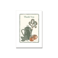 Thank You greeting card - Coffee Percolator in Linocut, blank inside