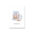 Thank You greeting card - Cookie Jar in Colored Pencil, blank inside