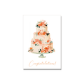 Wedding Cake Card in Gouache
