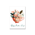 Teacup with Flowers Mother's Day Card in Gouache