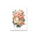 Mother's Day greeting card - Peonies in Watercolor, blank inside