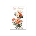 Rose Stem Anniversary Card in Botanical illustration