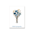 Sympathy greeting card - Wildflower Bundle in Gouache, blank inside