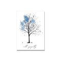 Standing Tree Sympathy Card in Ink Line Art